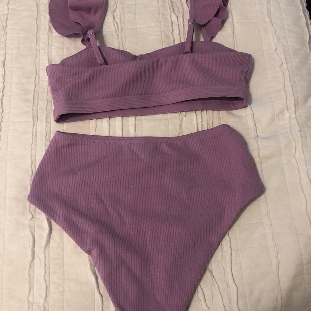 High waisted bathing suit